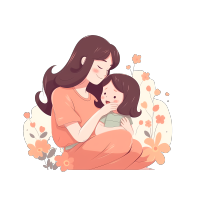 母亲节插画设计