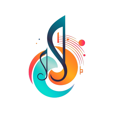 简约白底音符插画素材