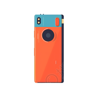 数码产品橙色手机后壳图片
