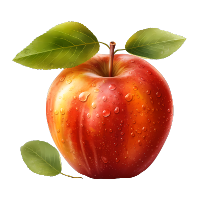 新鲜苹果向量插画图形素材