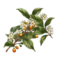 长势茂盛的桂花绿叶PNG素材