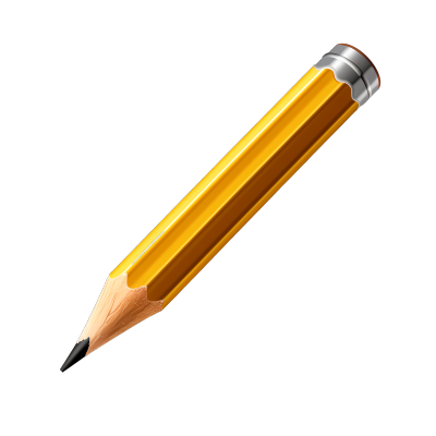 高清黄色铅笔PNG素材