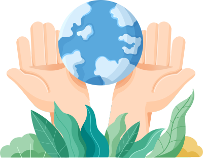 双手保护地球环境PNG素材