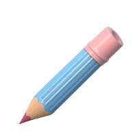 软色系可商用3D彩铅插画素材