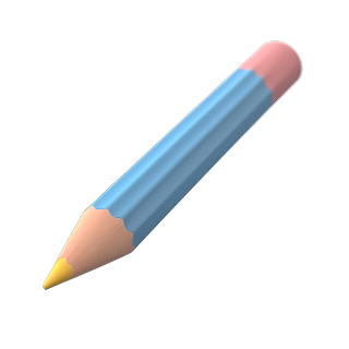彩色铅笔儿童绘画工具素材