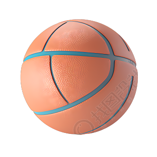 篮球立体图形png素材