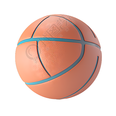 篮球立体图形png素材