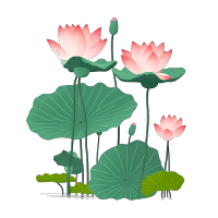清新莲花PNG图形素材