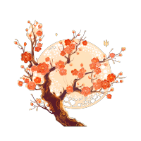 中国风梅花透明PNG图形素材