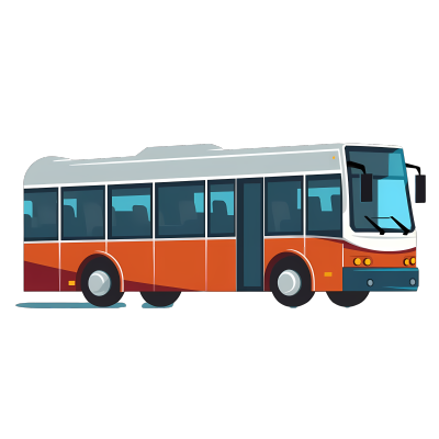 代步工具公交车客车图形素材
