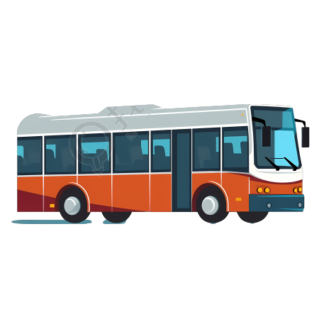 代步工具公交车客车图形素材
