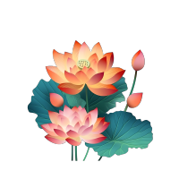 粉色荷花PNG图形素材