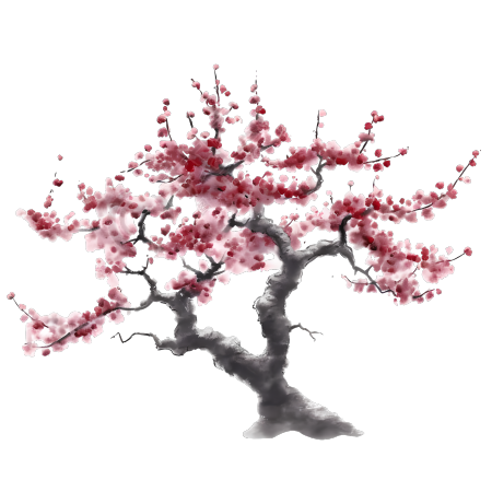 梅花树PNG图形素材