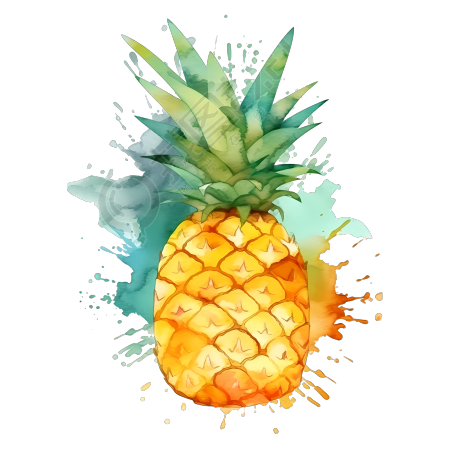 热带水果菠萝创意PNG图形素材