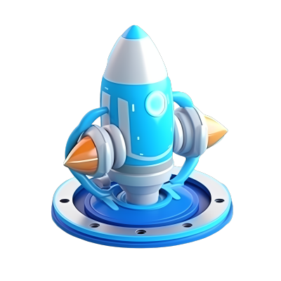 可商用火箭船玩具模型元素