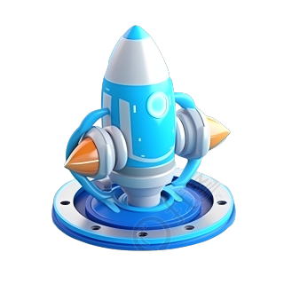 可商用火箭船玩具模型元素