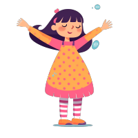 可商用快乐小女孩创意素材