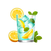 凉爽一夏柠檬冷饮插画