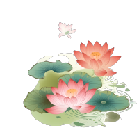 高清透明背景夏日池塘荷花素材