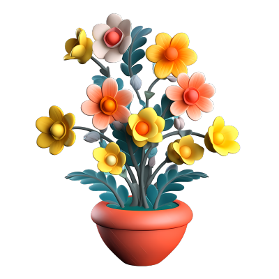 花卉素材3D三维立体设计元素