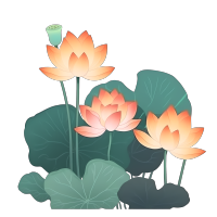 小清新莲花莲蓬PNG图形素材
