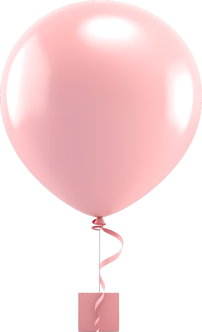 漂亮的粉色气球素材商业可用