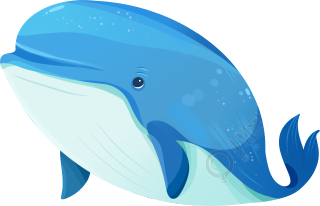 海洋生物鲸鱼元素图