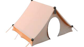 纯色露营帐篷设计元素
