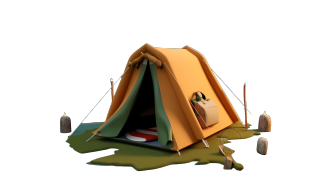 户外旅游驻扎帐篷旅行必备素材图