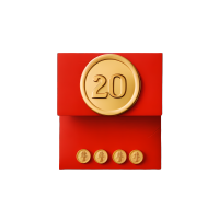 金色红包200元计算图形PNG素材