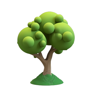 3D立体大树PNG图形素材