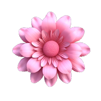 可商用立体花朵PNG元素