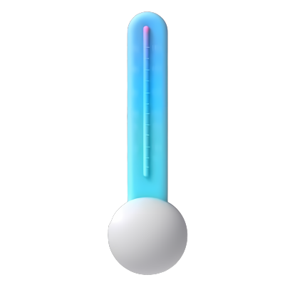 透明背景天气温度计商用插画