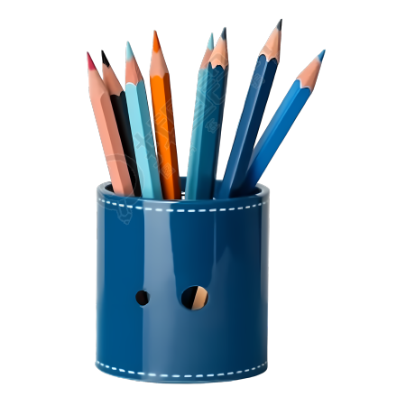 可商用学习用品彩色铅笔PNG素材