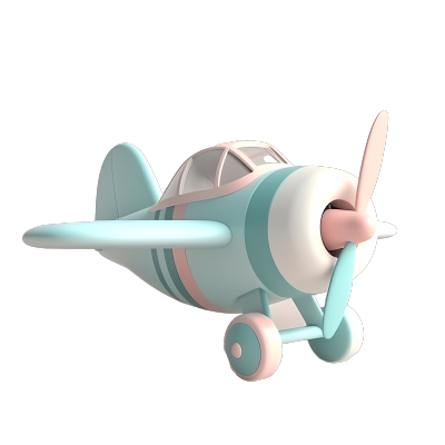 小飞机玩具3D模型素材