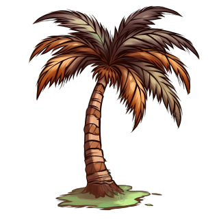 手绘棕榈树PNG透明素材