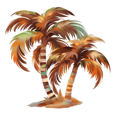 卡通棕榈树PNG商用素材
