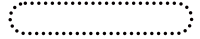 圆角长矩形虚线边框插画素材