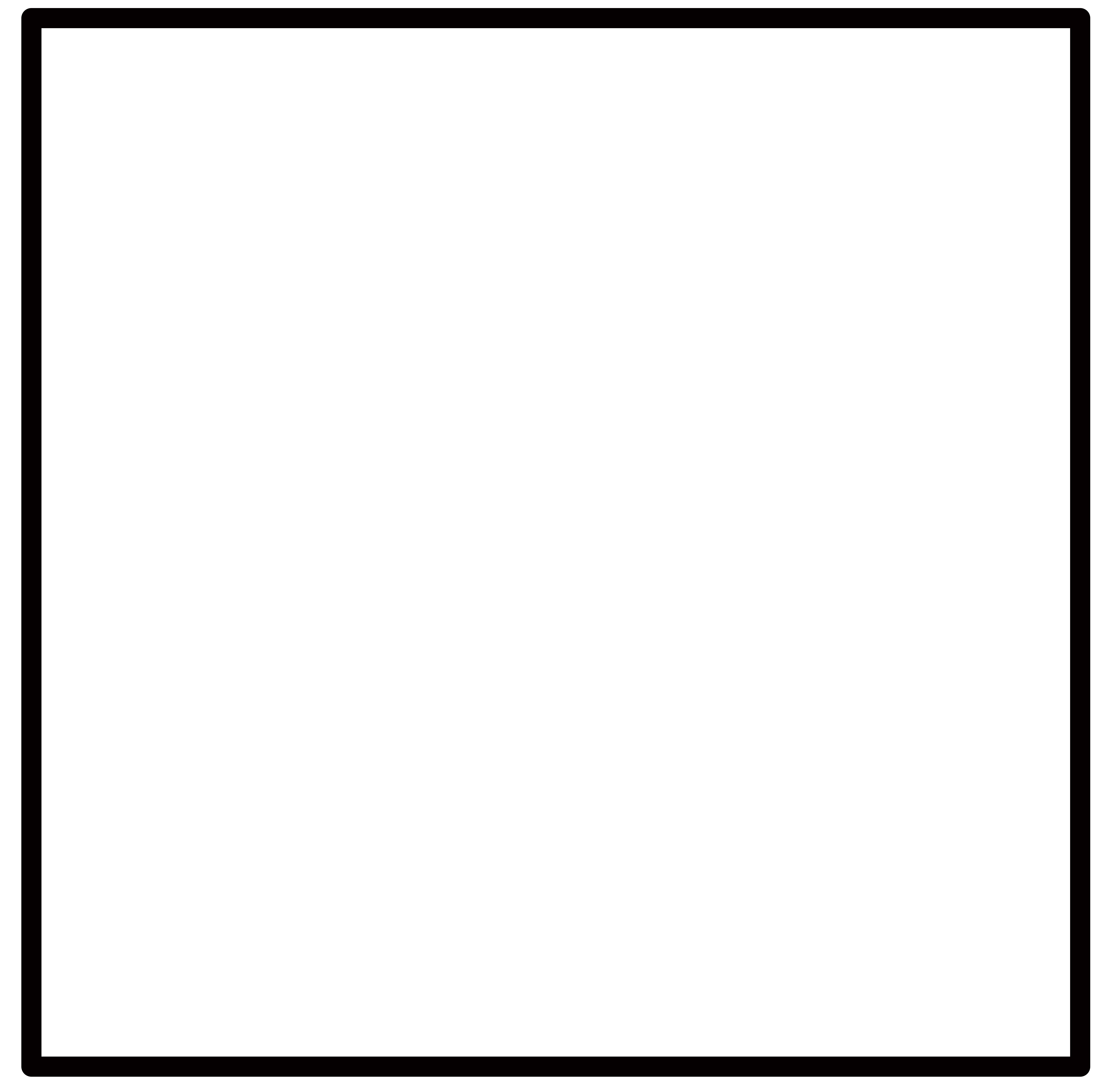 正方形实线边框透明背景插画