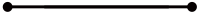 两头实心圆点的创意直线素材