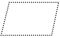 平行四边形虚线边框素材