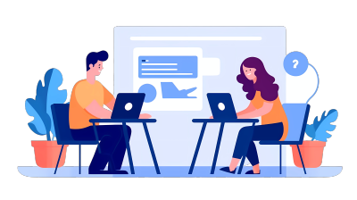 线上学习创意商业设计元素PNG插画