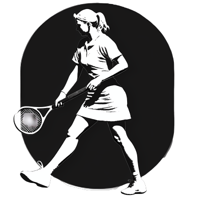 体育女生网球轮廓PNG图形素材