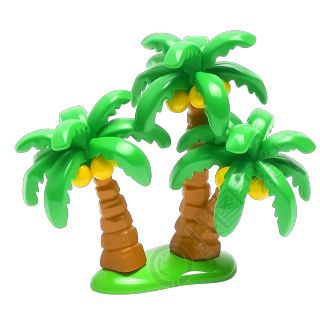 3D立体棕榈树图形素材