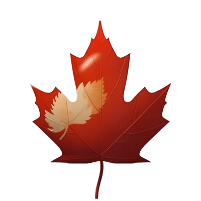 加拿大枫叶设计-带蛋的动态GIF图，Xbox 360风格多重滤镜效果