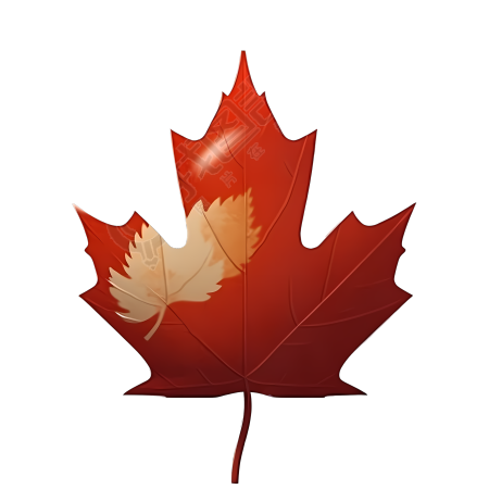 加拿大枫叶设计-带蛋的动态GIF图，Xbox 360风格多重滤镜效果