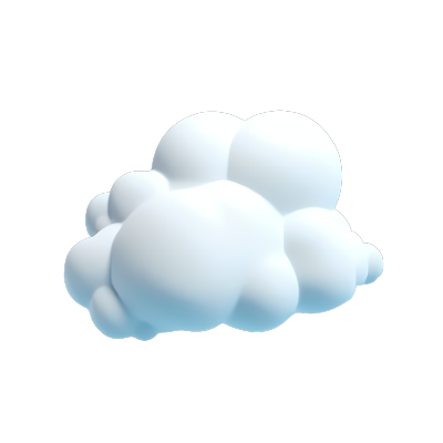 蓝色背景上的白色云朵PNG图形素材