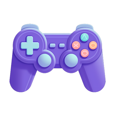 紫色游戏手柄PNG图形素材