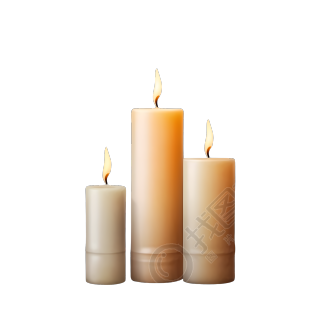 高清PNG图形素材-三支蜡烛