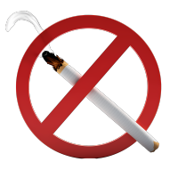 禁烟标志白底图